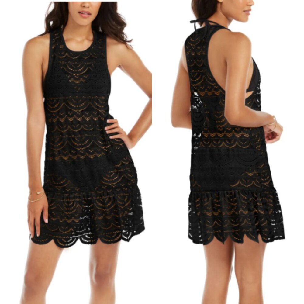 Miken Crochet Swim Cover-Up NWT Sz M